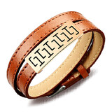 Genuine Leather Wrap Bracelet | Brown