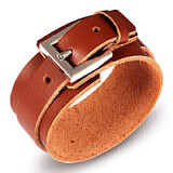 Genuine Leather Bracelet | Brown
