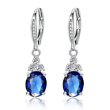 Premium Royal Drop Earrings - Royal Blue