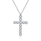 Cross Pendant Necklace Embellished with Crystals from Swarovski