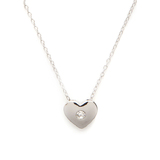 Heart Pendant & Chain Embellished with Crystals from Swarovski
