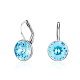 Drop Earrings|White gold plated Embellished with Crystals from Swarovski