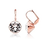 Drop Earrings Rose Gold plated Embellished with Crystals from Swarovski
