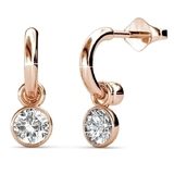 Classic Earrings Embellished with Crystals from Swarovski -RG