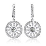 Solid 925 Earrings Embellished with Crystals from Swarovski