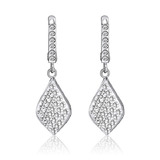 Solid 925 Earrings Embellished with Crystals from Swarovski