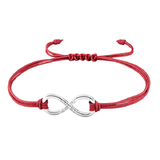 Infinite Bracelet Embellished with Crystals from Swarovski -RED