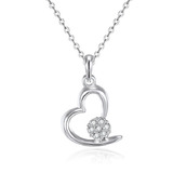 Heart Pendant Set Embellished with Crystals from Swarovski