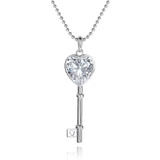 Key to heart necklace Embellished with Crystals from Swarovski
