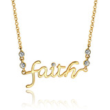 Faith Pendant Set Embellished with Crystals from Swarovski