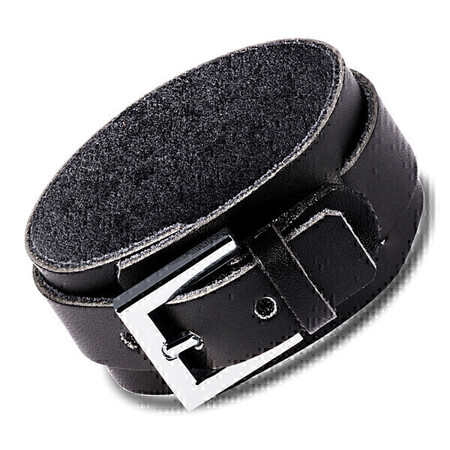 Genuine Leather Bracelet | Black