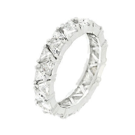 Exquisite Eternity Band w White Gold