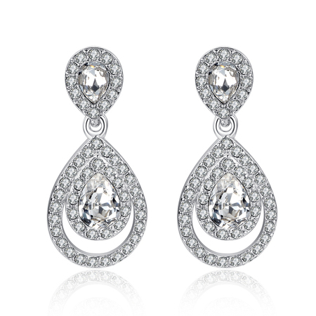 Earrings Embellished with Crystals from Swarovski