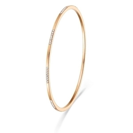 Rose Gold Bangle with Crystals from Swarovski