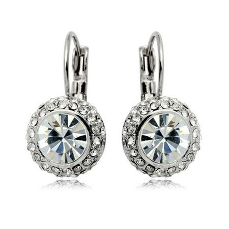 Victoria Drop Earrings Embellished with Crystals from Swarovski