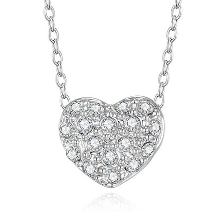 Encrusted Heart Set Embellished with Crystals from Swarovski
