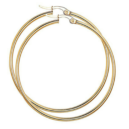 Hoop Earrings 40mm - Gold