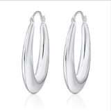 925 Sterling Silver Plated Teardrop Earrings
