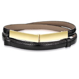Genuine Cow Leather Skinny Waist Belt-Vogue black