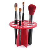 Makeup Brush Rack Storage Holder Stand & Dryer -Red