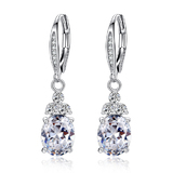 Premium Royal Drop Earrings - Clear