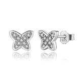 925 Sterling Silver Butterfly Earrings