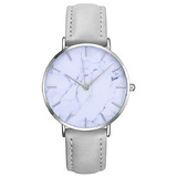 Elegant Watch - Silver / Marble Face - 39mm