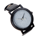 Elegant Watch - Silver Star Dust / Black - 40mm