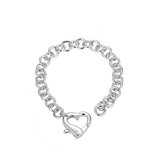 Heart Bracelet with Heart Clasp
