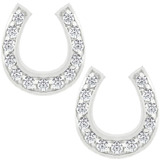 925 Silver Carrie Horseshoe Earrings