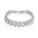 Elegant Bracelet Embellished with Crystals from Swarovski