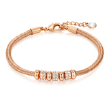 Bonsai Bracelet Embellished with Crystals from Swarovski -Rose Gold