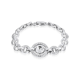 Linked Bracelet Embellished with Crystals from Swarovski