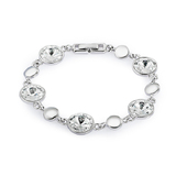 5 Setting Bracelet Embellished with Crystals from Swarovski