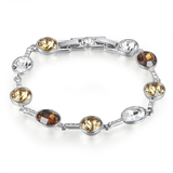 9 Setting Bracelet Embellished with Crystals from Swarovski