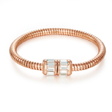 Bracelet Embellished with Crystals from Swarovski -Rose Gold