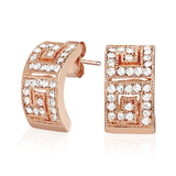 Elegance Earrings Embellished with Crystals from Swarovski -Rose Gold