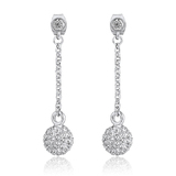 Drop Earrings Embellished with Crystals from Swarovski