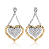 Inne Heart Earrings Embellished with Crystals from Swarovski