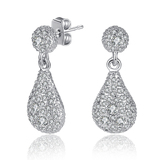 Earrings Embellished with Crystals from Swarovski