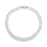 16inch Pearl Necklace Ft 12mm Swarovski Pearls