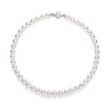 18inch Pearl Necklace Ft 10mm Swarovski Pearls