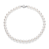 18inch Pearl Necklace Ft 12mm Swarovski Pearls