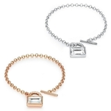 2pc Set Designer Bracelets Embellished with Crystals from Swarovski - White & Rose Gold