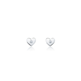 Heart Earrings Embellished with Crystals from Swarovski