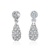 Drop Earrings Embellished with Crystals from Swarovski