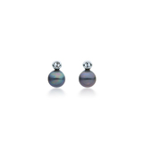 Pearl Stud earrings Embellished with Crystals from Swarovski