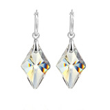 Deluxe Drop Earrings Embellished with Crystals from Swarovski