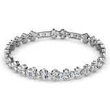 Deluxe 7.9ct Tennis Bracelet Embellished with Crystals from Swarovski