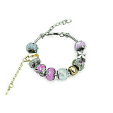 Kasper Charm Bracelet Set Embellished with Crystals from Swarovski
